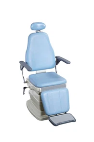 Cadira de cuir blau Ent pacient